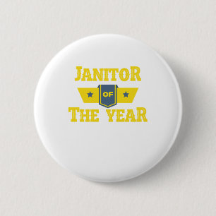 Janitor Of The Year Cleaners Janitors Cleaning Gif 2 Inch Round Button