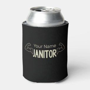 Janitor Or Caretaker Design Facility Manager Can Cooler