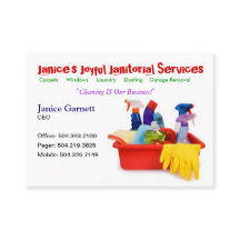 Janitorial Service Business Card