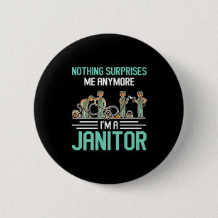 Janitors Janitor Cleaning Service Cleaners Gift 2 Inch Round Button