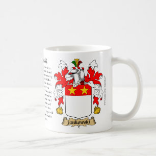 Jankowski, the Origin, the Meaning and the Crest Coffee Mug