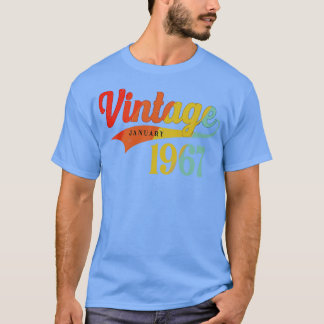 January 1967 Birthday Vintage January 1967 Awesome T-Shirt