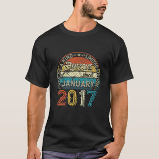 January 2017 Limited Edition Outfit Retro 5Th Bday T-Shirt