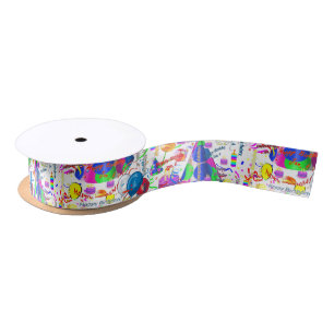 January, 4 Birthday Ribbon Satin Ribbon