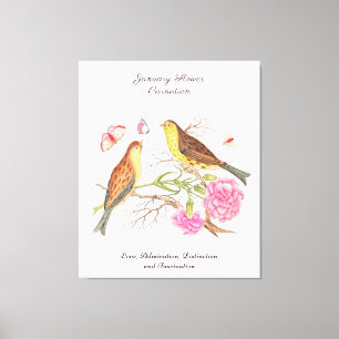 January Birth Month Flower Birthday Gift Canvas Print