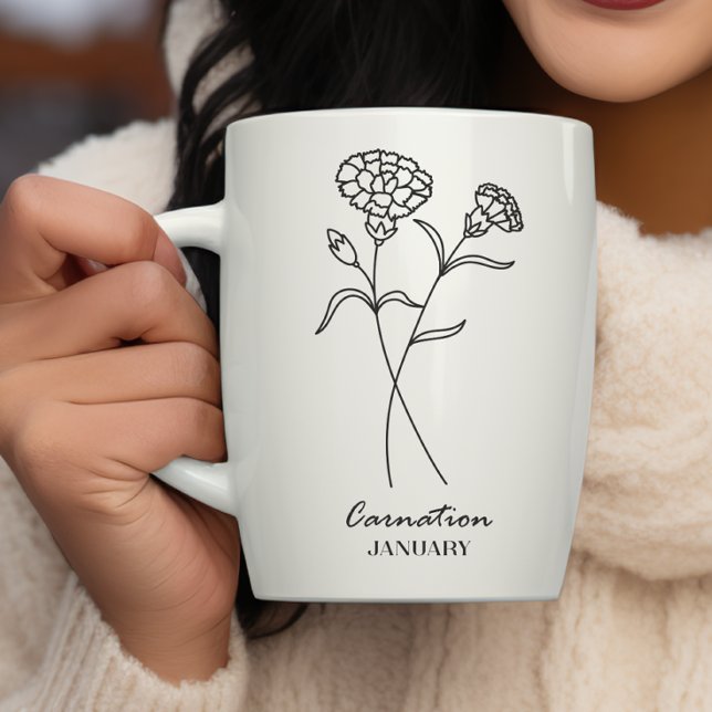 January Birth Month Flower Coffee Mug (Creator Uploaded)