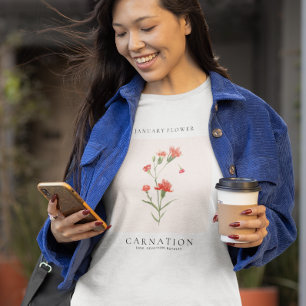 January Birth Month Flower T-Shirt