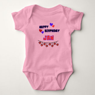 January Birthday Baby Bodysuit