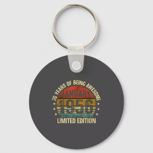 January Birthday Est 1956 Limited Edition Vintage  Keychain