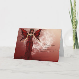 January Birthstone Fairy Birthday Card