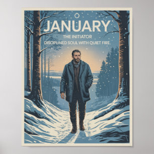 January born babies poster