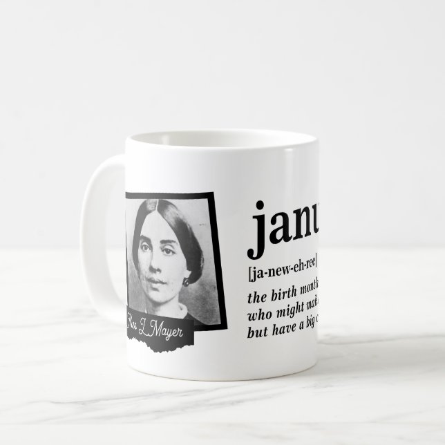 January Definition Coffee Mug (Front Left)