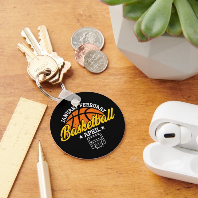 January February Basketball April Cool Player  Keychain (Desk)