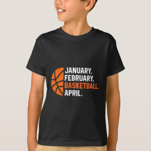 January February Sketll April Sketll For Boys Men T-Shirt