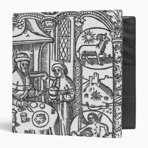 January, from the 'Almanach des Bergers', 1491 Binder