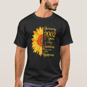 January Girl 2002 TShirt 21 Years Old 21st Birthda