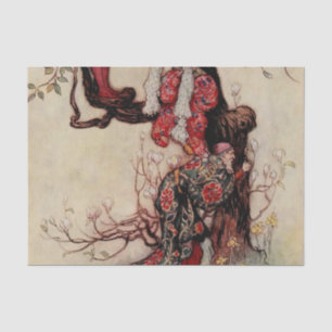“January Helping May” by Warwick Goble Tissue Paper