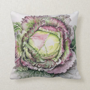 January King Cabbage Throw Pillow