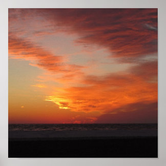 January Sunset on Siesta Key Poster