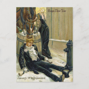 January the First in Dreamland Postcard