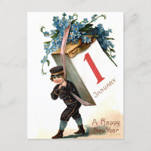 January the First is Coming Postcard