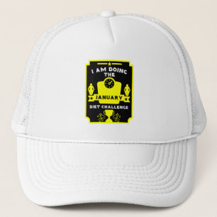 January Weight Loss Congratulation Trucker Hat