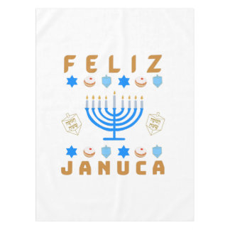 Januca, Feliz Januca, Menorah, Masada, Janucia Tablecloth