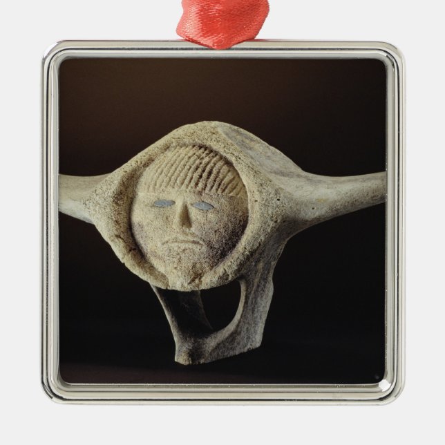 Janus Head, from Cape Dorset Metal Ornament (Front)