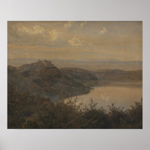 Janus la Cour - A View towards Castel Gandolfo Poster