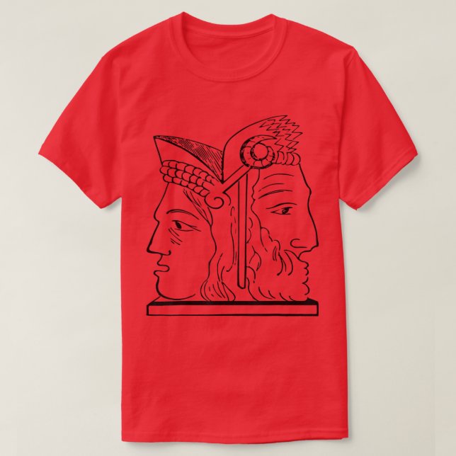 JanusAncient Roman God Rome Graphic Tee  (Design Front)