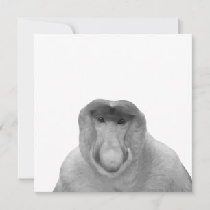 Janusz Meme, Proboscis Monkey, Polak, Pole Janus Thank You Card