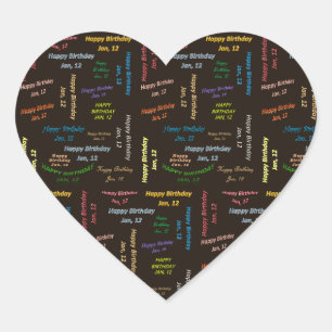 Janvier, 12 Anniversaire Sticker