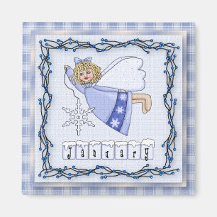 Janvier Angel / Mois de la fée Magnet