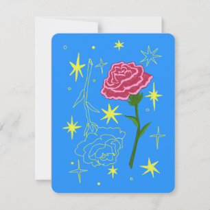 Janvier Anniversaire Mois Carte (Carnation)