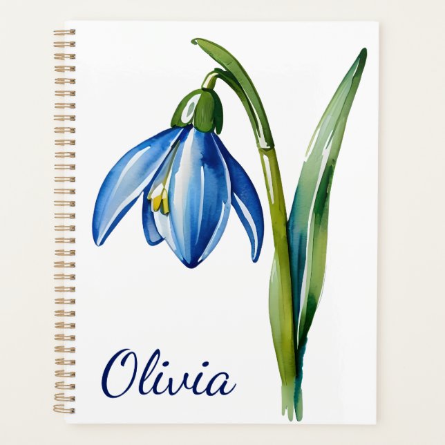 Janvier cadeau de fleur Blue snowdrop fleur (Devant)