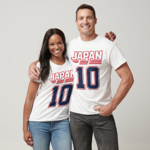 Japan 10 Soccer Fan T-Shirt Japanese Football Je
