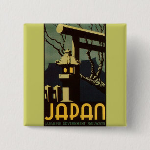 Japan 2 Inch Square Button
