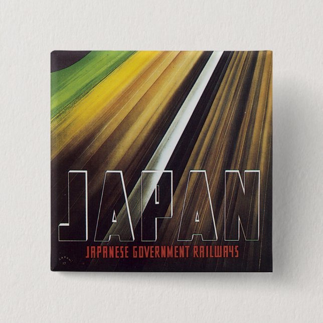 Japan 2 Inch Square Button (Front)