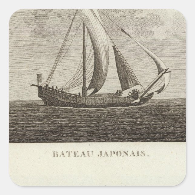 Japan 3 square sticker (Front)