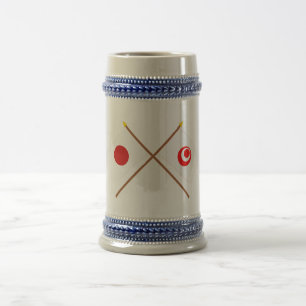Japan and Okinawa Crossed Flags Beer Stein