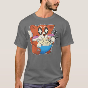 Japan Animal Cute Kawaii Japanese Ramen Fox Anime T-Shirt