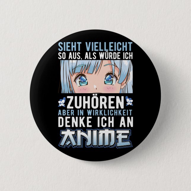 Japan Anime Mädchen Otaku 2 Inch Round Button (Front)
