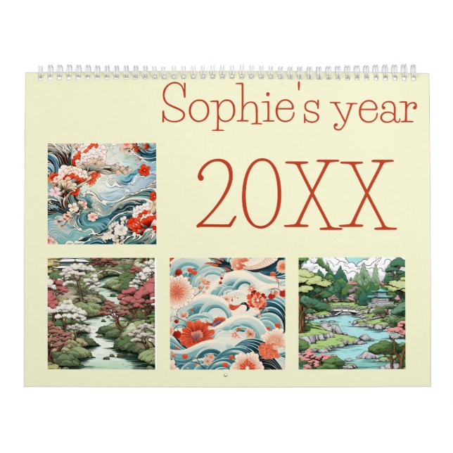 Japan art folk new year calendar (Cover)