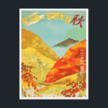 Japan Autumn Fall Vintage Travel Postcard<br><div class="desc">Japan Autumn Fall Vintage Travel Postcard</div>