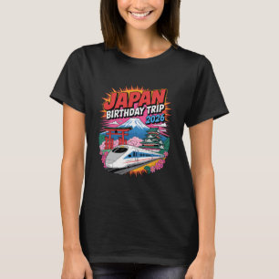 Japan Birthday Trip 2026 Tokyo Osaka Cherry Blosso T-Shirt