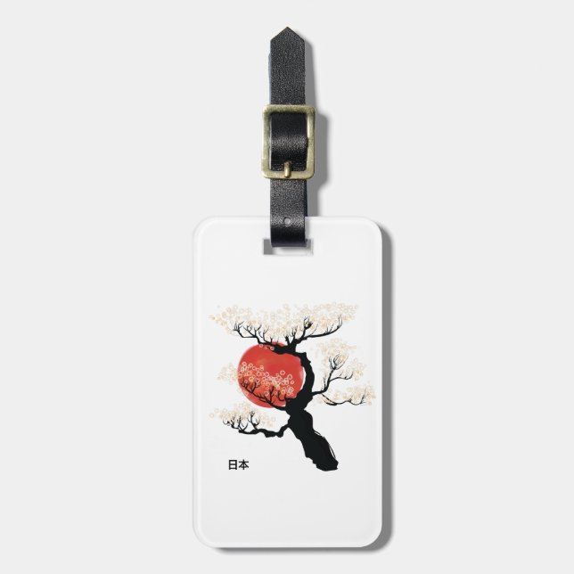 Japan Bonsai Luggage Tag (Front Vertical)
