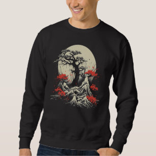 Japan Bonsai Tree Sakura Japanese Art Graphic Desi Sweatshirt