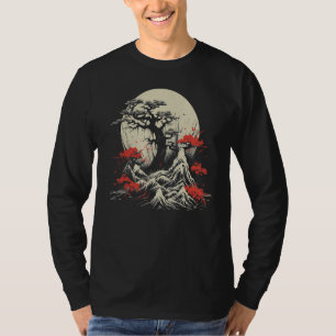 Japan Bonsai Tree Sakura Japanese Art Graphic Desi T-Shirt