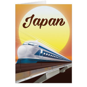 Japan Bullet Train travel poster