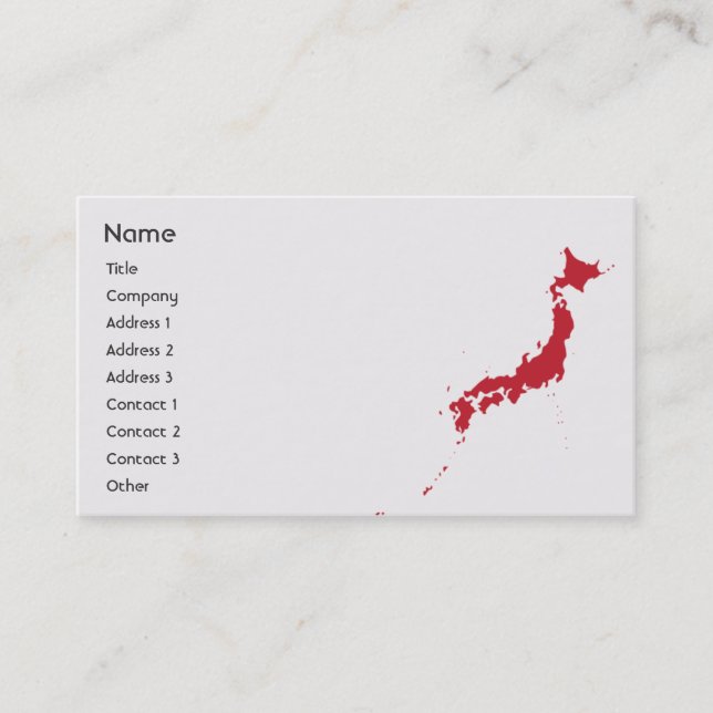 Japan - Business Business Card (Front)